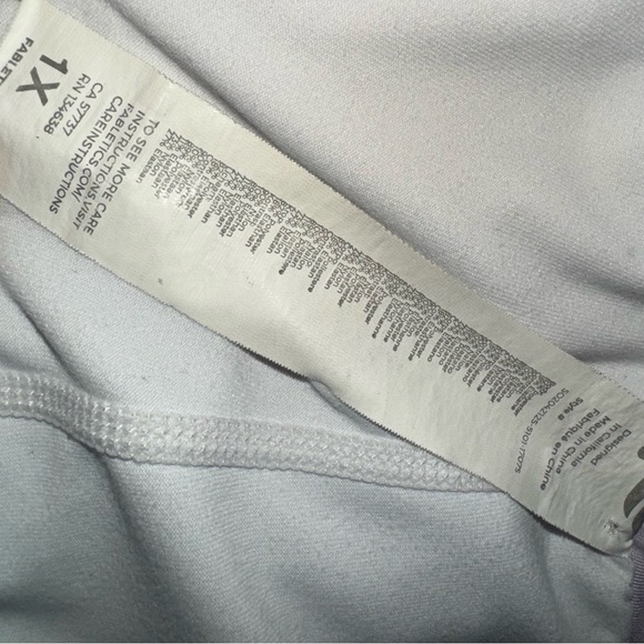 Fabletics Women's Lavender Purple Athletic / Sport Layered Shorts 1X Loungewear - Picture 8 of 12